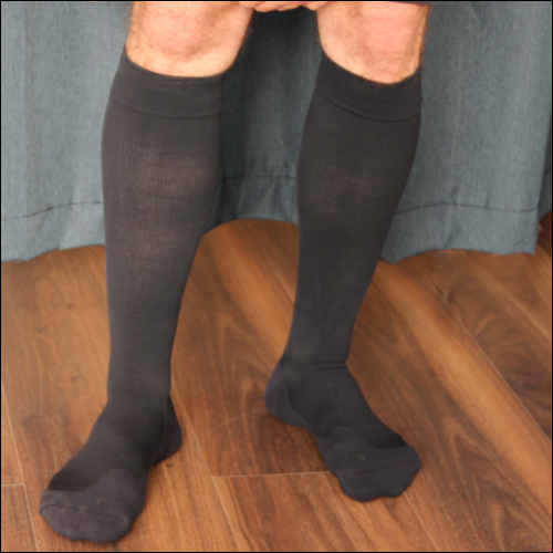 Sigvaris Active Masculine für den Test angezogen