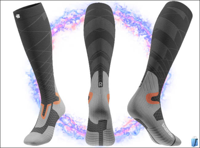 Dreiseitenansicht der Ski Performance Socken